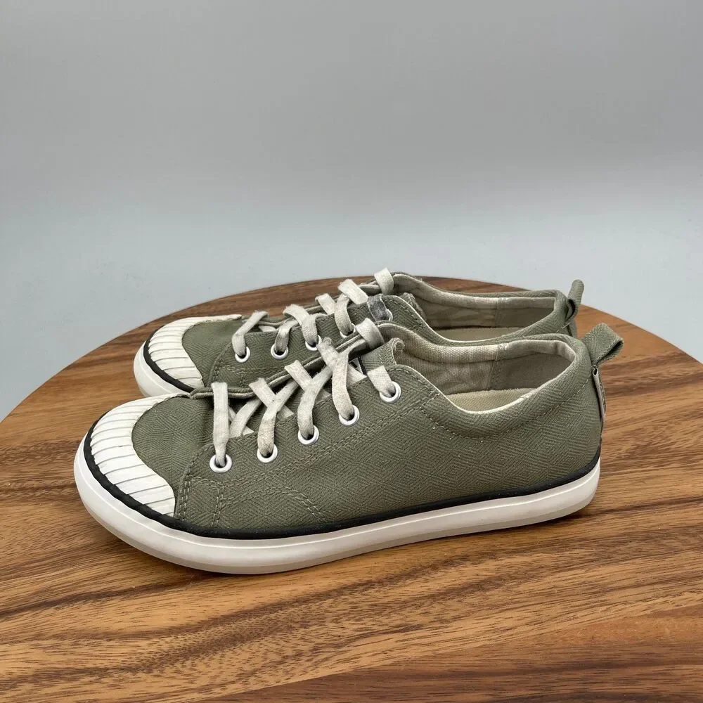 Keen Elsa Shoes Womens Size 7.5 Green Cancas Casual Walking Comfort Sneakers